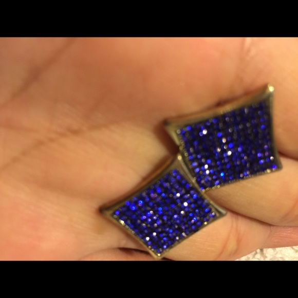 Micro pave earrings - Picture 2 of 4